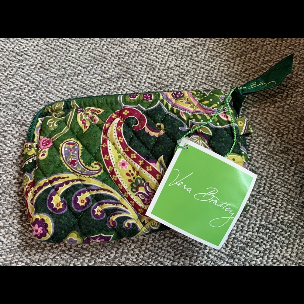 Vera Bradley Small Cosmetic Bag Chelsea Green
